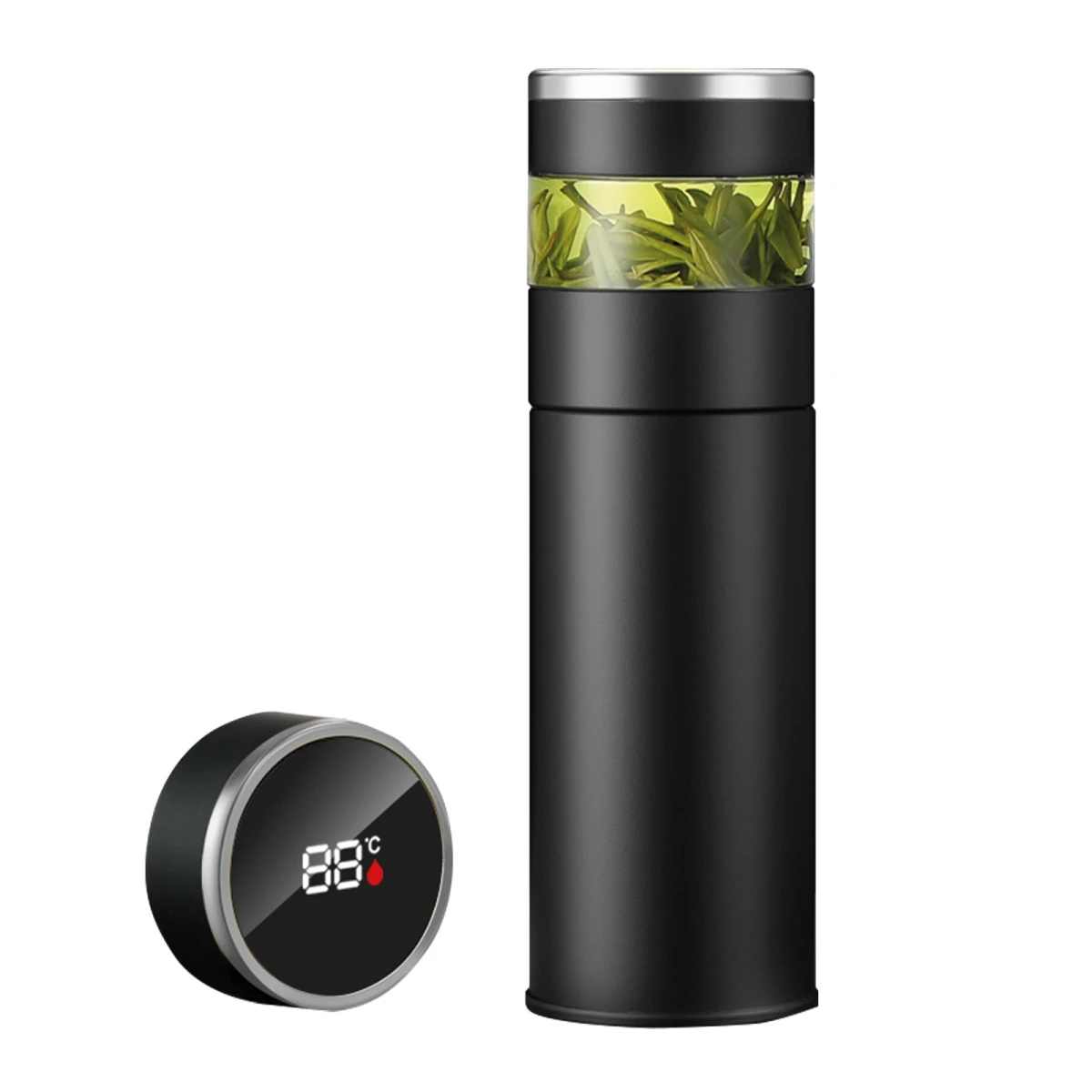 Akşehir Siyah 450 Ml Dereceli Termos
