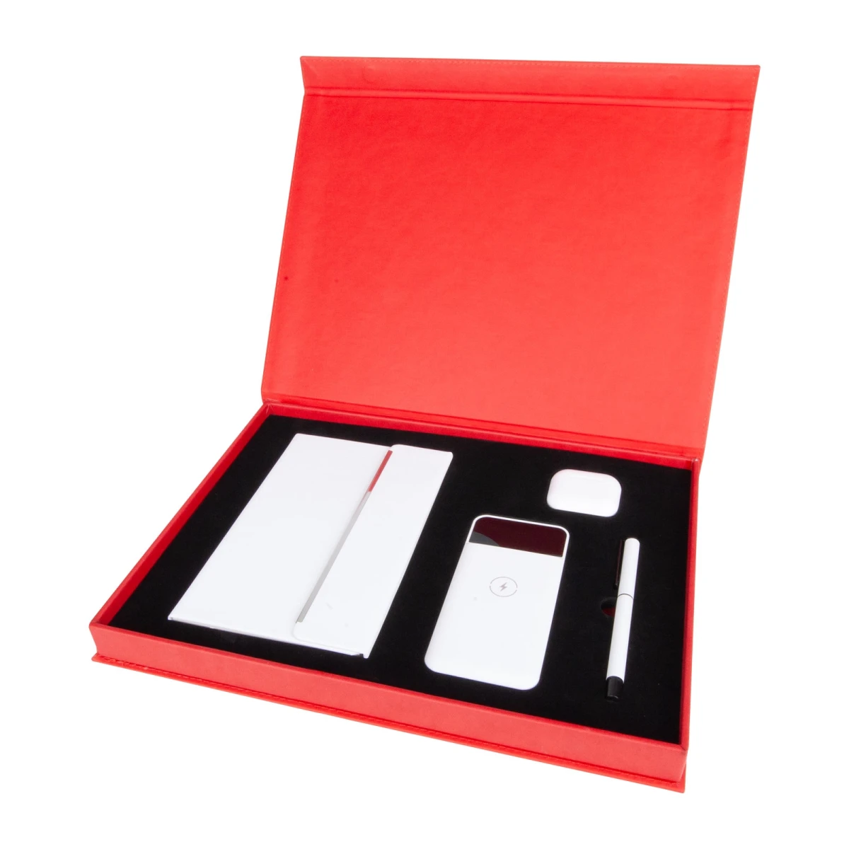 Kırmızı kutulu kurumsal hediyelik set