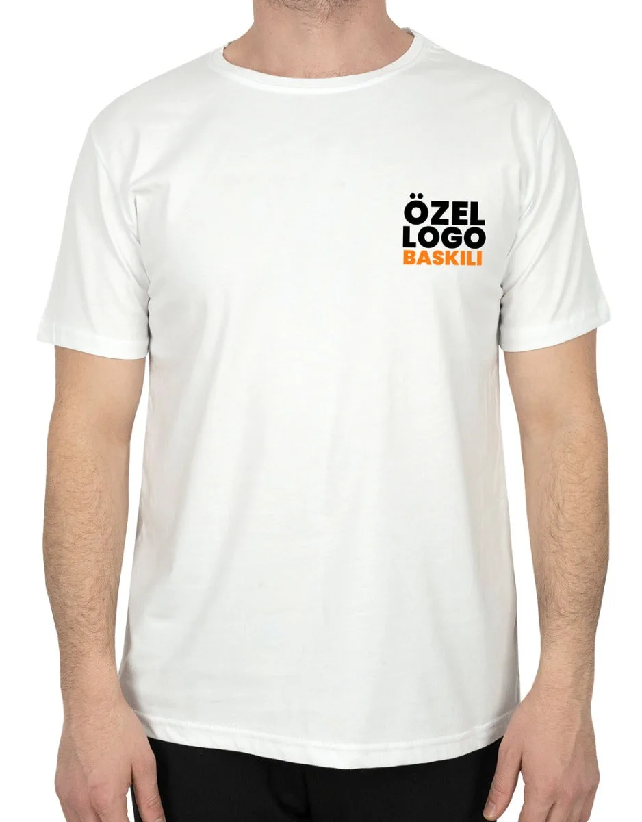 Basic Tişört Beyaz - Baskılı