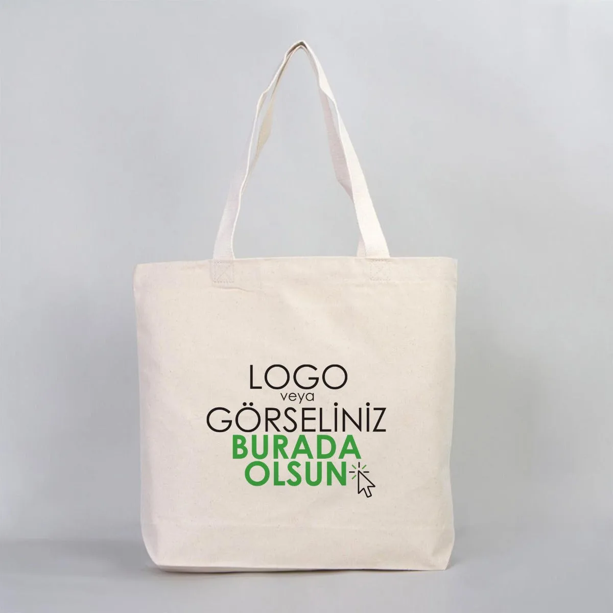 Baskılı Kanvas Büyük Plaj Çantası - (Özelleştirilebilir)