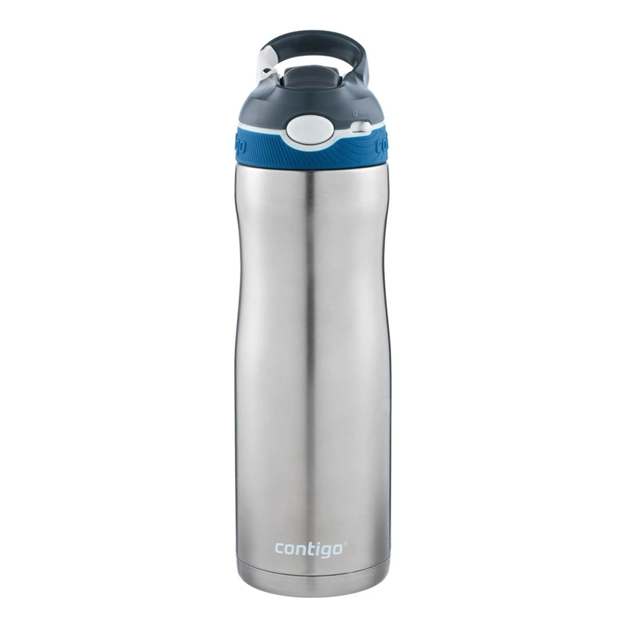 Contigo Ashland Chill Çelik Su Matarası Tek El Bas İç 590ml  2094941 Gri