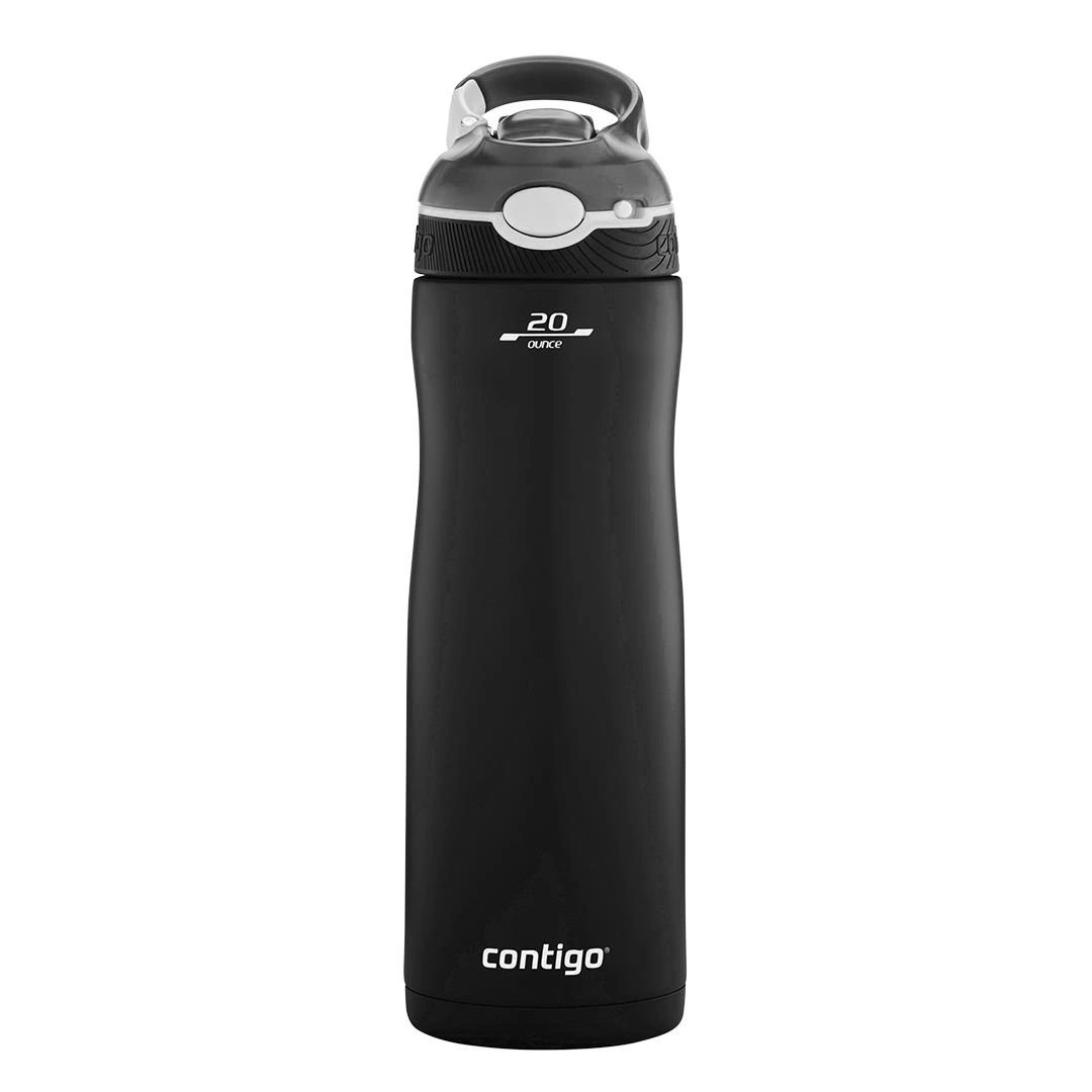 Contigo Ashland Tek El Bas İç Kilitli Su Matarası 590ml  2136778 Siyah