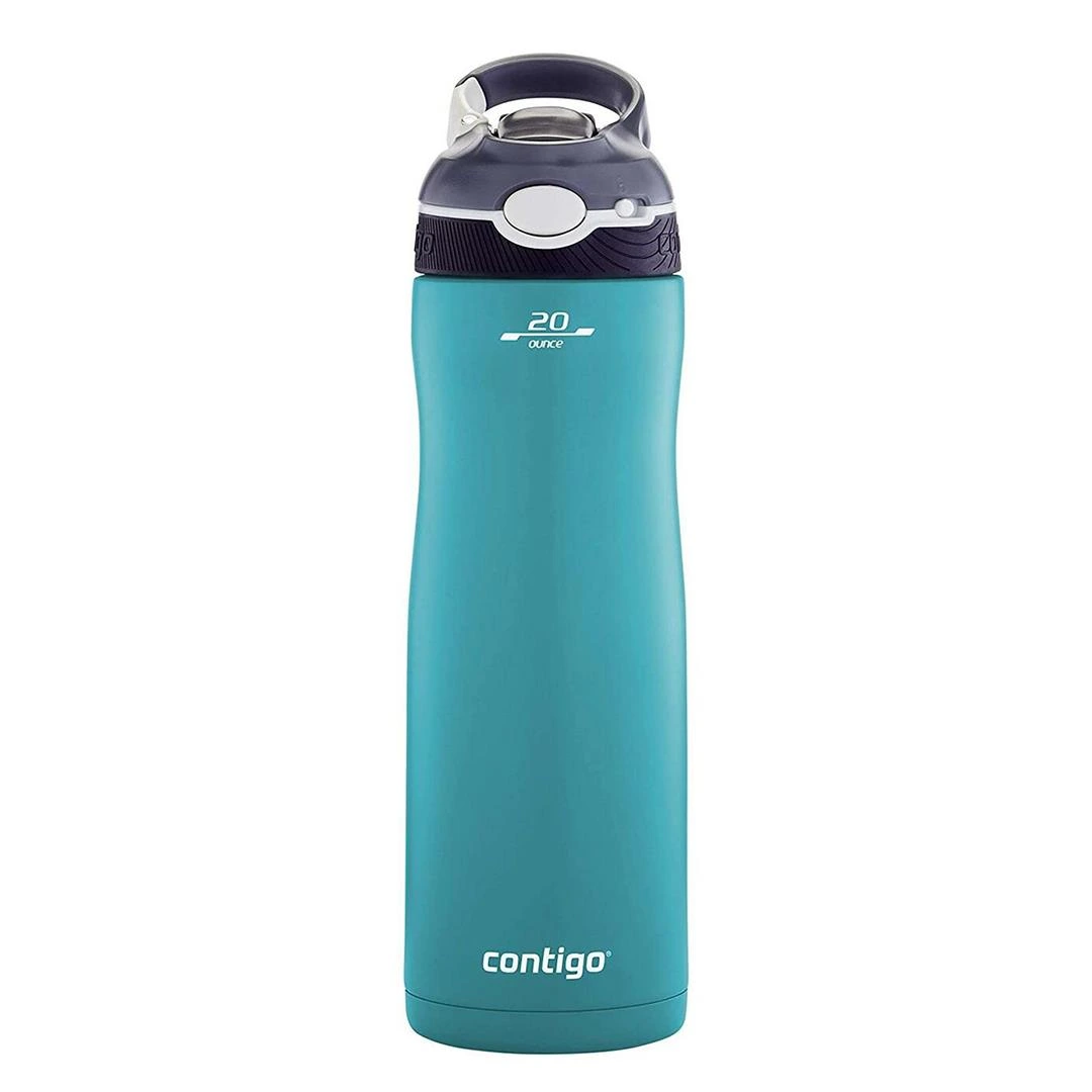 Contigo Ashland Tek El Bas İç Vakumlu Su Matarası 590ml 2127883 Turkuaz