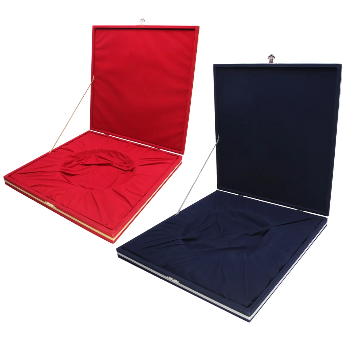 Denim Lacivert Kadife Tabak Kutusu (27X27 Cm)