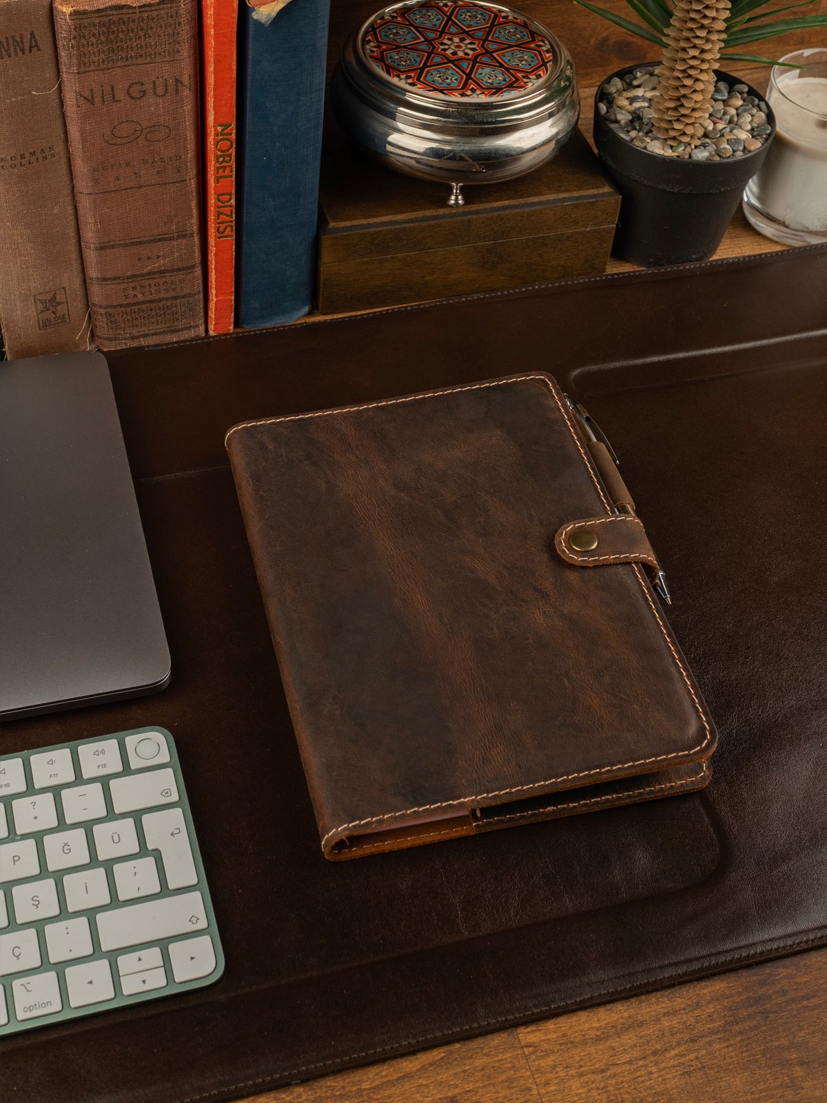 A5 Hakiki Deri Defter Kılıfı