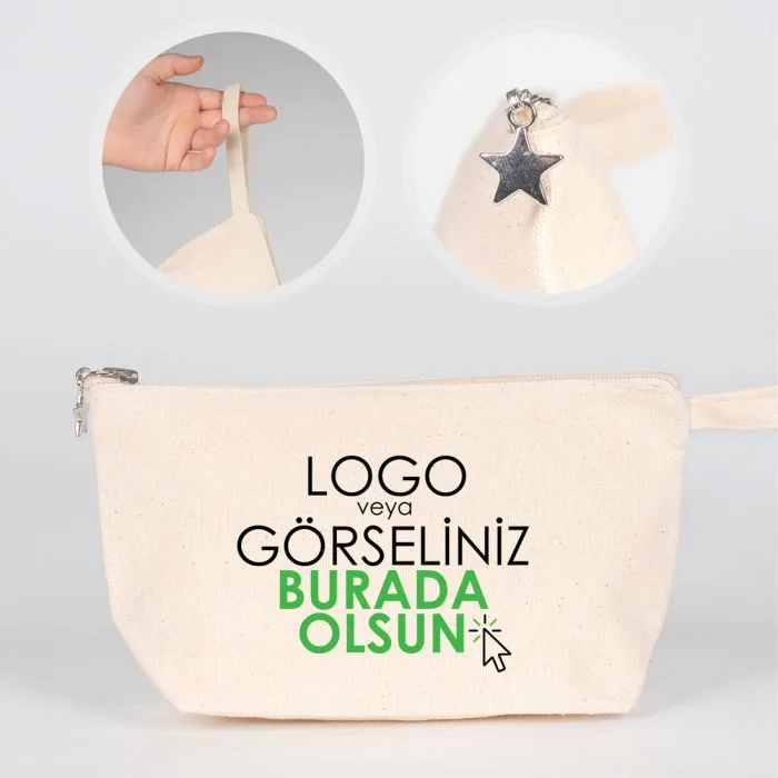 Kanvas Clutch - Körüklü 25x15x6 cm (Özelleştirilebilir)