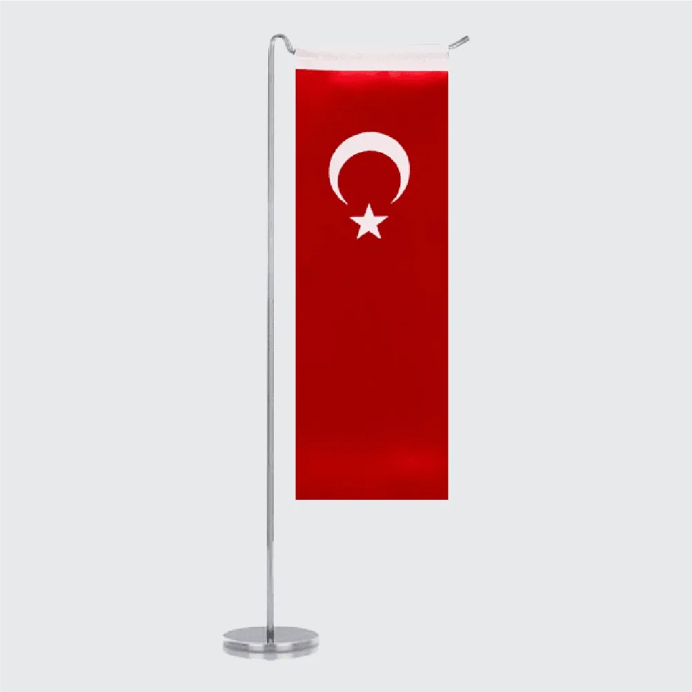 Krom L Direk Masa Bayrak Seti