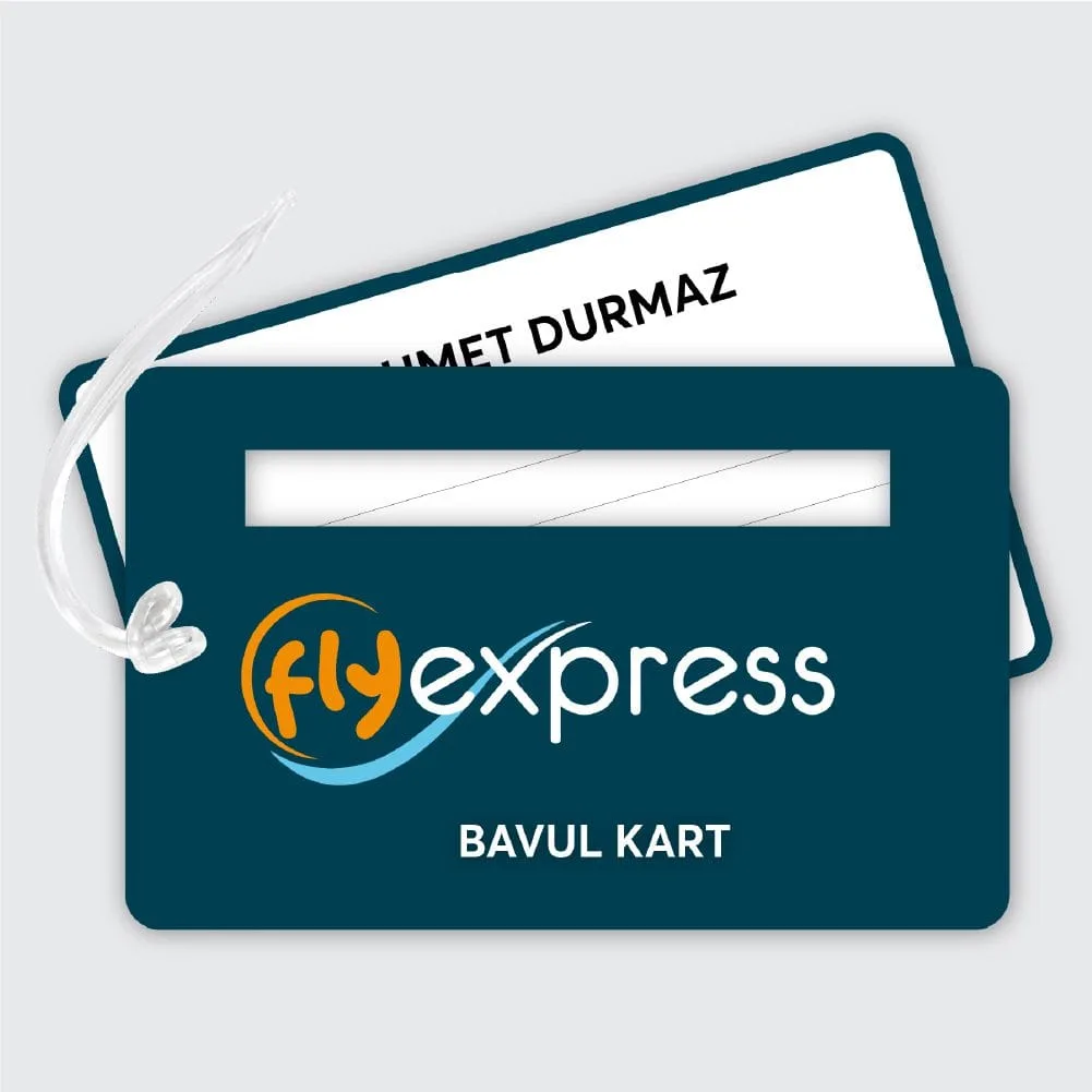 Pencereli PVC Bagaj Kartı