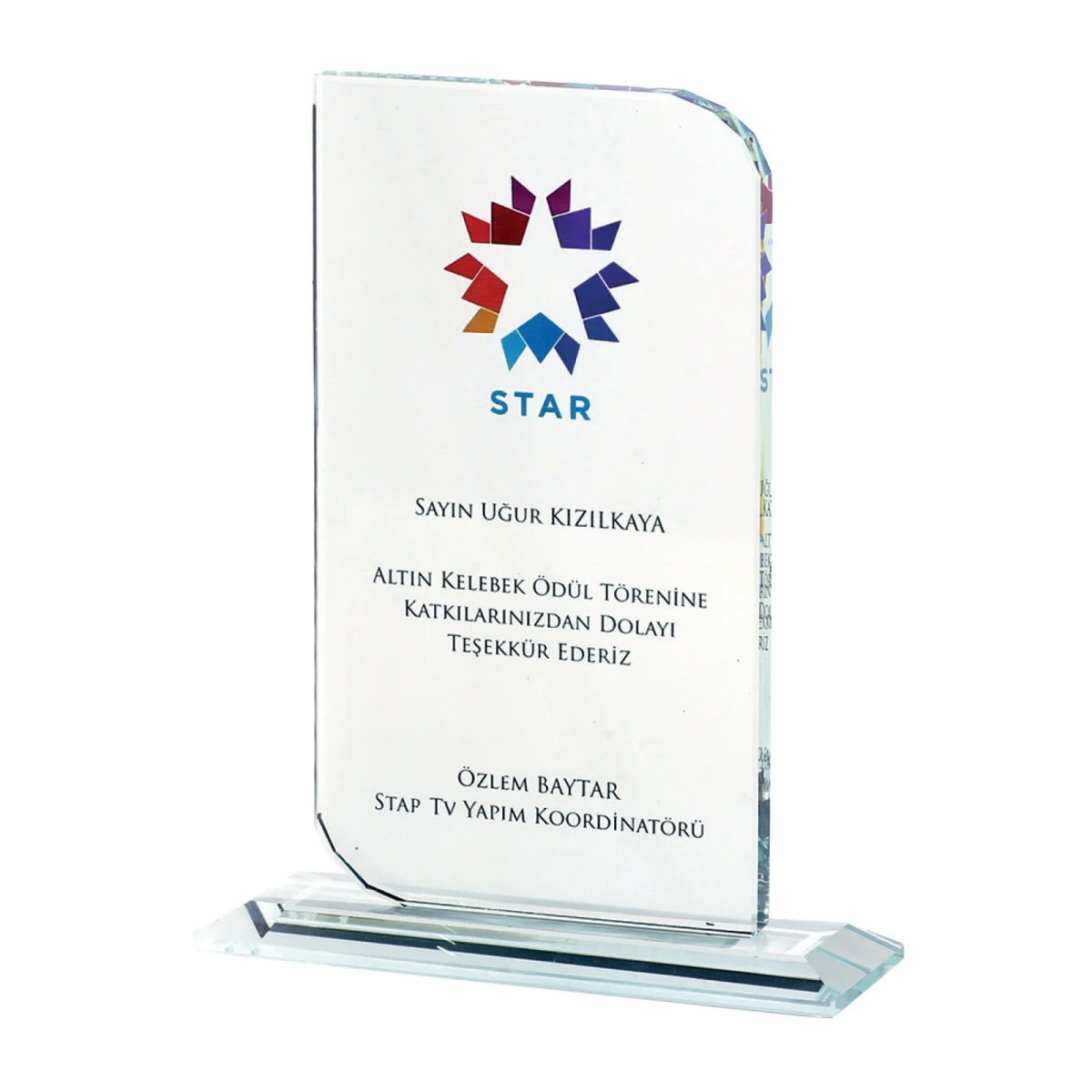 Pinar Kristal Plaket