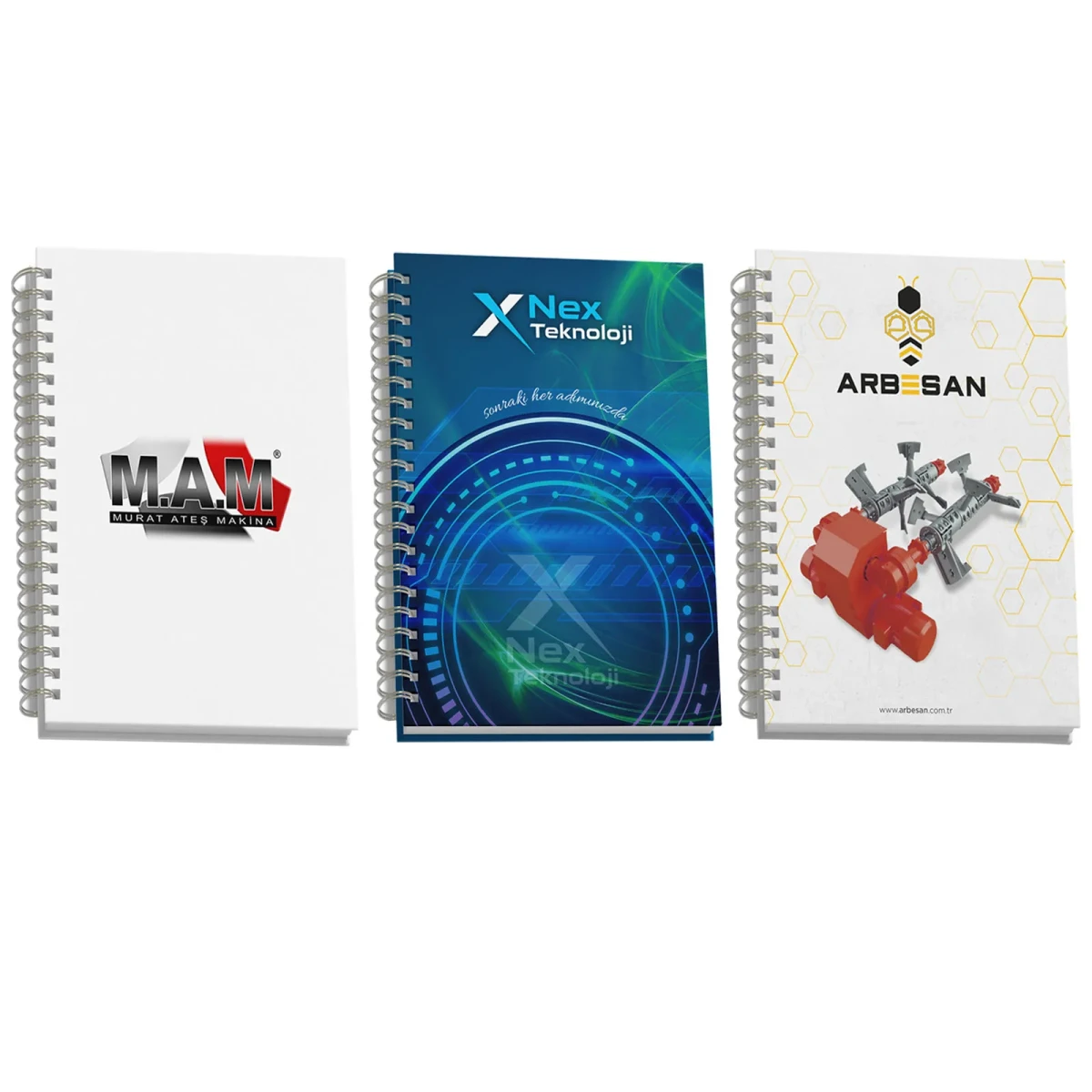 Tandoğan Kuşe Mukavva Sivama Spiralli Defter 15X21 Cm