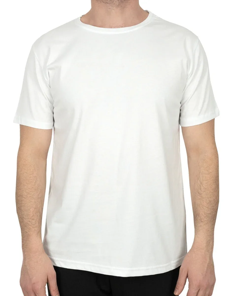 Basic Bisiklet Yaka Tişört — 1. Kalite