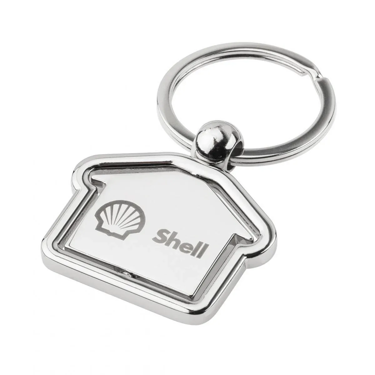 Home Shaped Metal Keyring