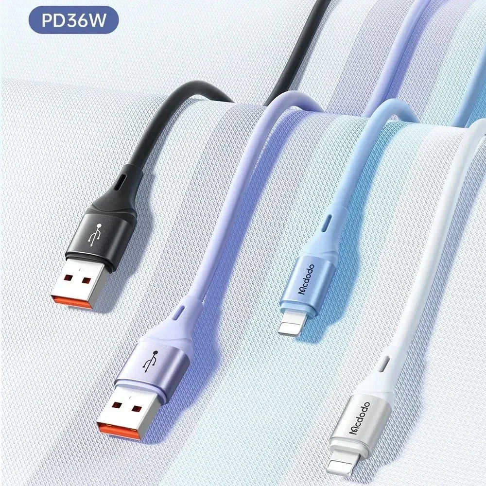 Mcdodo CA-1833 36W Lightning Charging and Data Cable 1.2M Purple