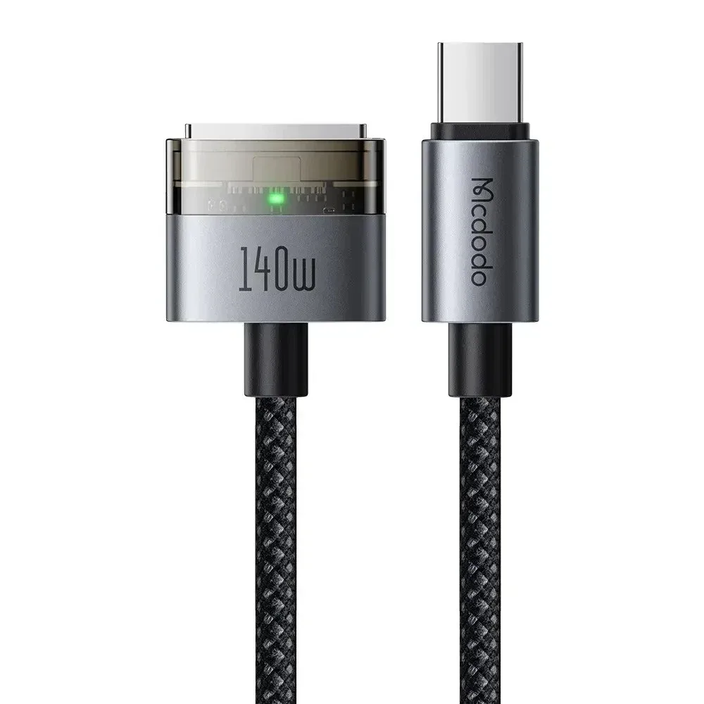 Mcdodo CA-2070 140W Type-C To MagSafe 3 Manyetik Bağlantı Kablosu 2m Siyah
