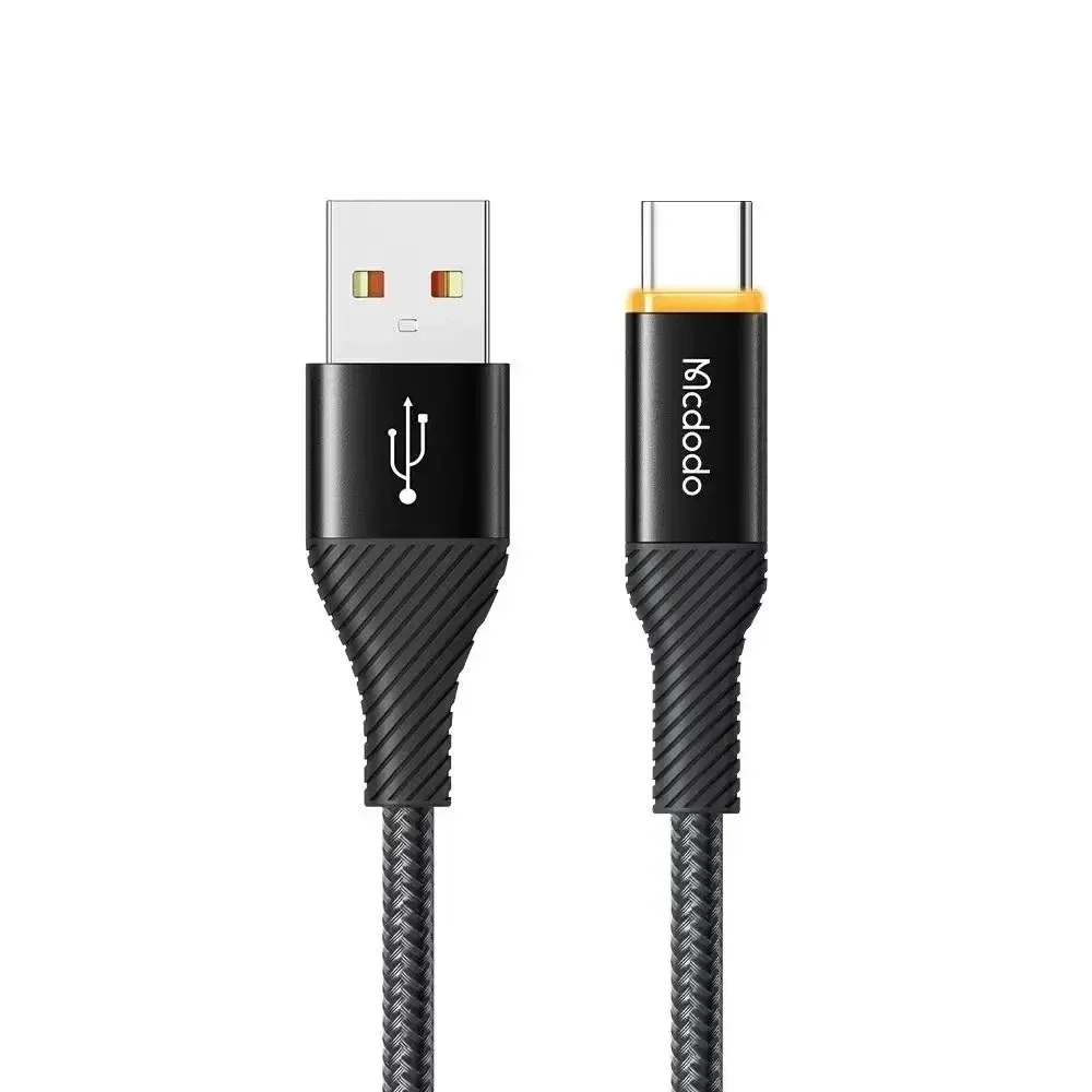 Mcdodo CA-2380 Usb-A to Type-c 100w Power Off Süper Hızlı Data/şarj Kablosu 5a 1.2m - Siyah