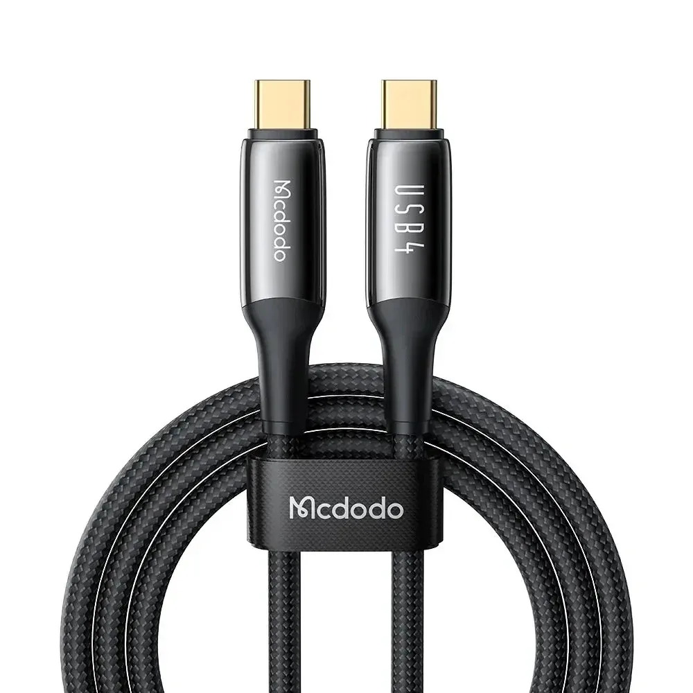 Mcdodo CA-2990 240W USB4 Type-C to Type-C Şarj Kablosu Siyah