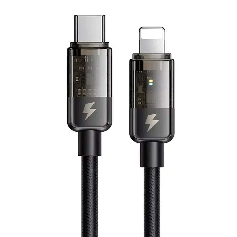 Mcdodo CA-3160 Type-c To Lightning 36w Led Göstergeli Data/şarj Kablosu 1.2m - Siyah