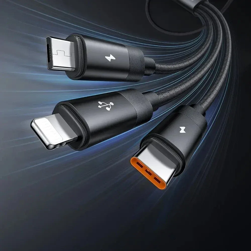Mcdodo CA-5790 3in1 in One USB-A- Type-c + Lightning + Micro USB Charging and Data Transfer Cable 1,2 M