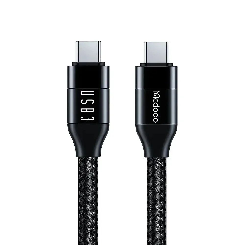 Mcdodo CA-7132 Type-c to Type-c USB 3 100w Data Transfer and Charging Cable 1.2m - Black