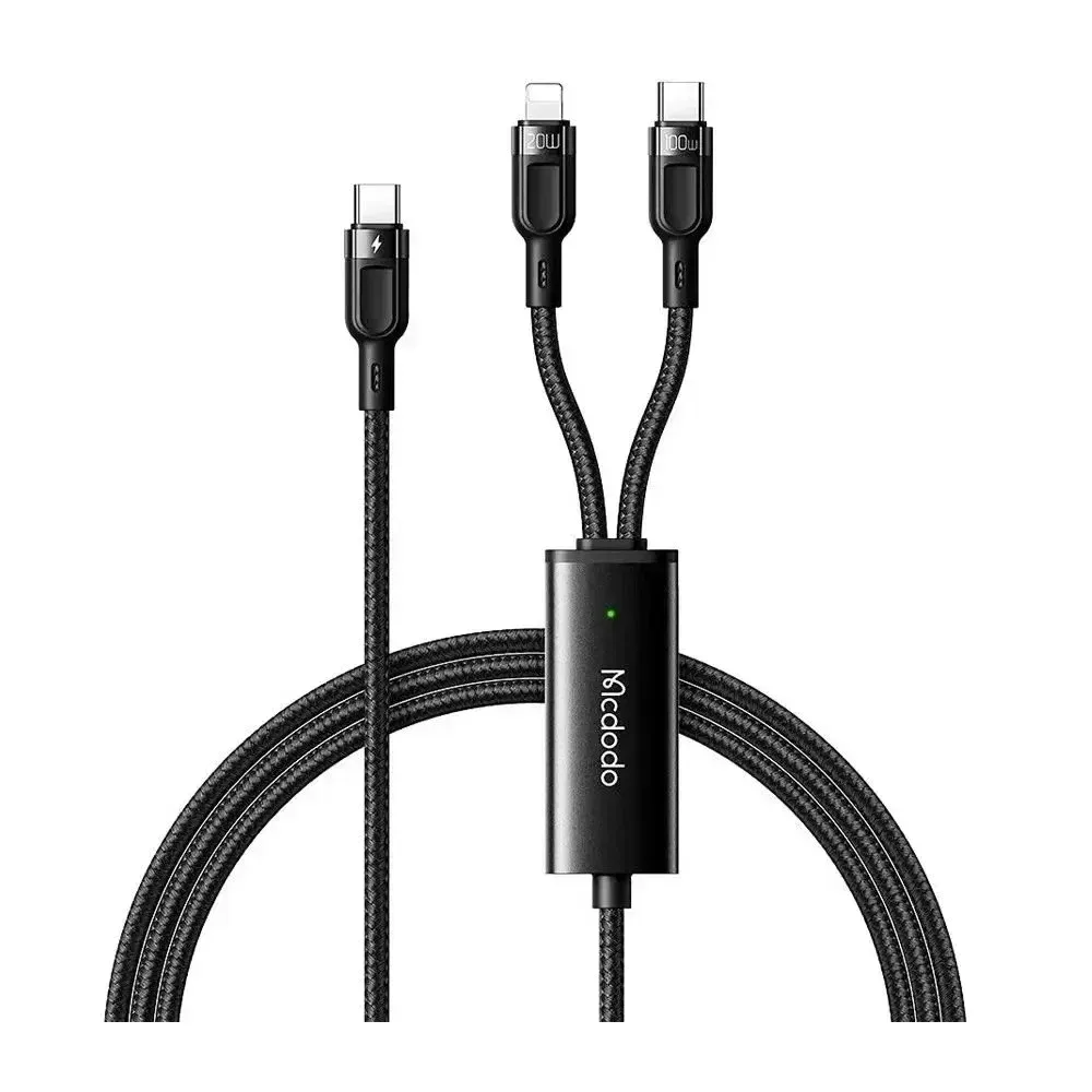 Mcdodo CA-8780 2in1 100w Type-c To Lightning & Type-c Data-şarj Kablosu