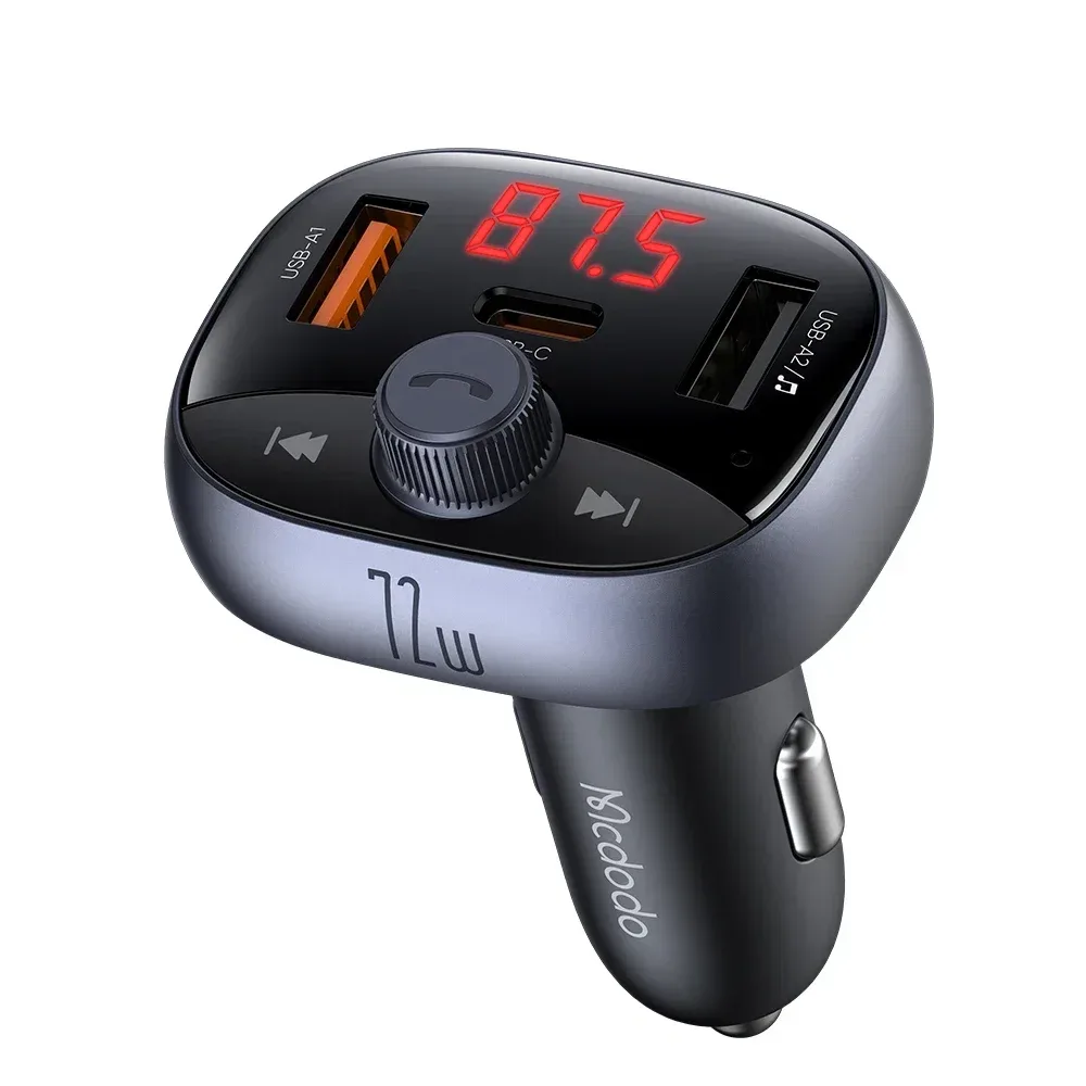 Mcdodo CC-5950 CarGo Series 72W Bluetooth FM Transmitter Car Charger Device