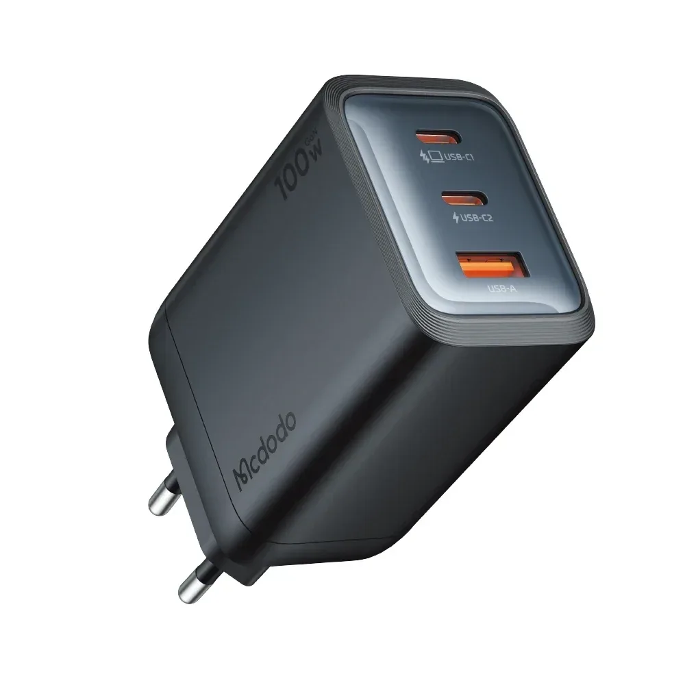 Mcdodo CH-0121 GaN Seri 100w 2c1a Mini GaN Şarj Cihazı Siyah