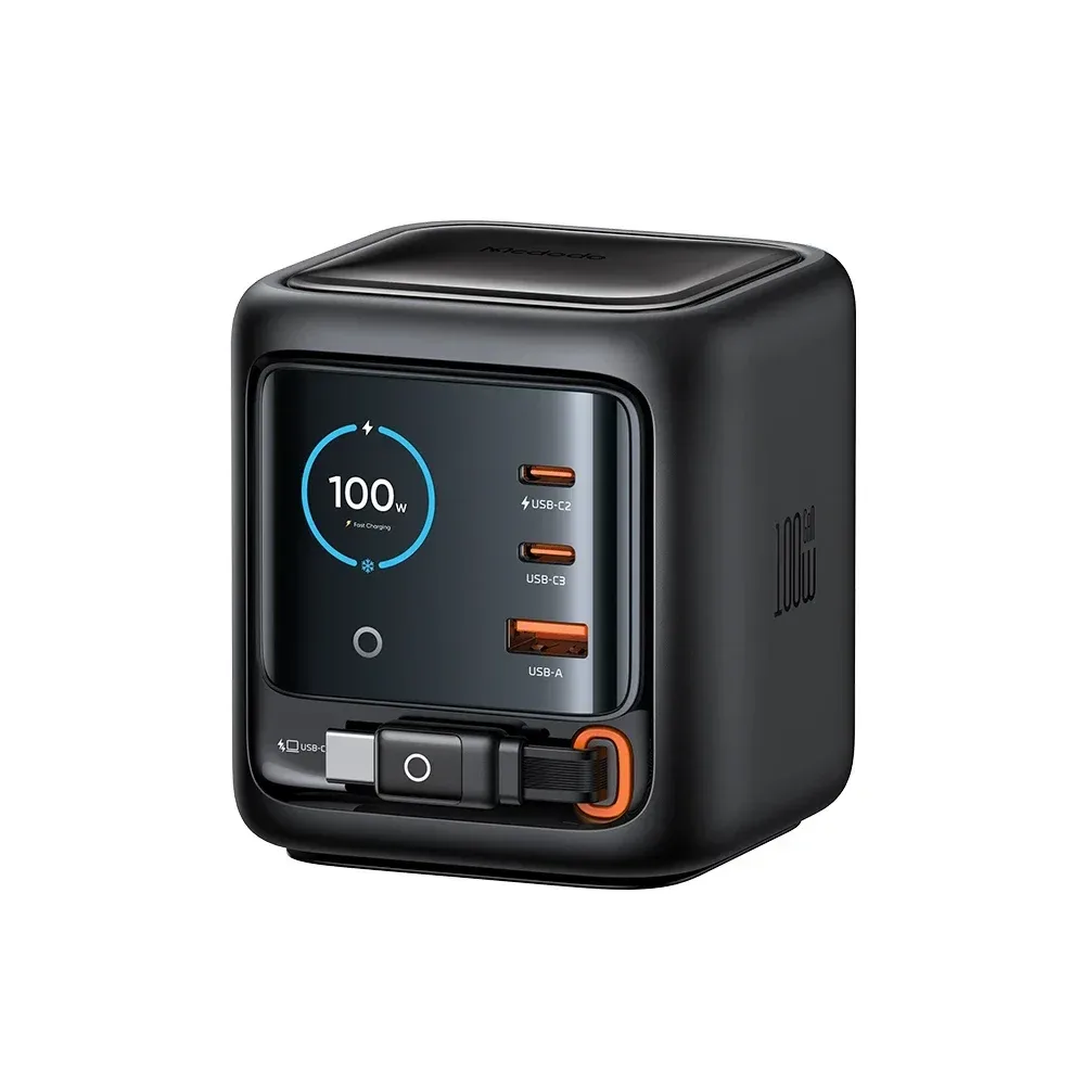 Mcdodo CH-1391 FreeGo Pro 100W Power Station Geri Çekilebilir Kablolu Şarj Adaptörü
