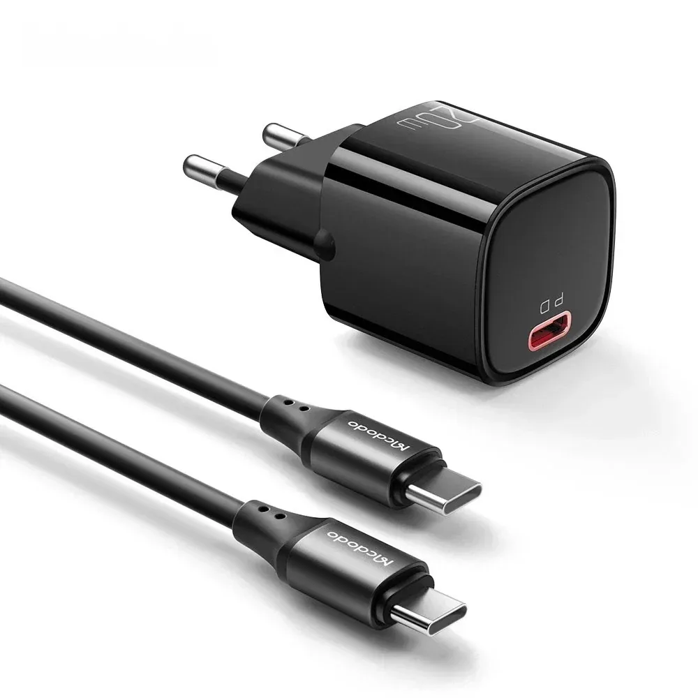 Mcdodo CH-4044 20w PD Hızlı Şarj Adaptörü ve Type-C Kablo