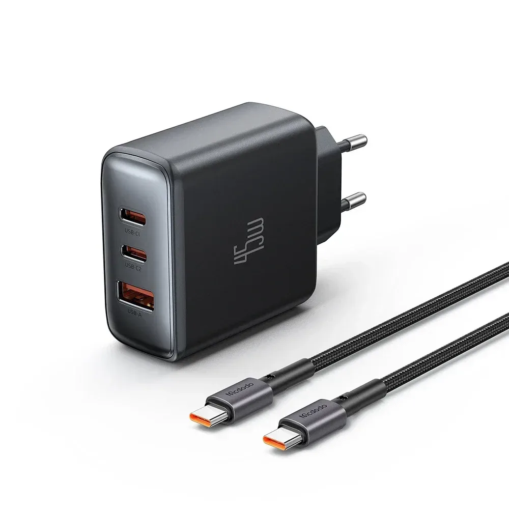 Mcdodo CH-4861 45W 2C1A Fast Charging Adapter and Type-C Cable