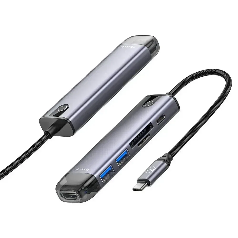 Mcdodo HU-7740 Type-c Hdmı+usb 3.0 PD Macbook Çoklayıcı Adaptör-gri