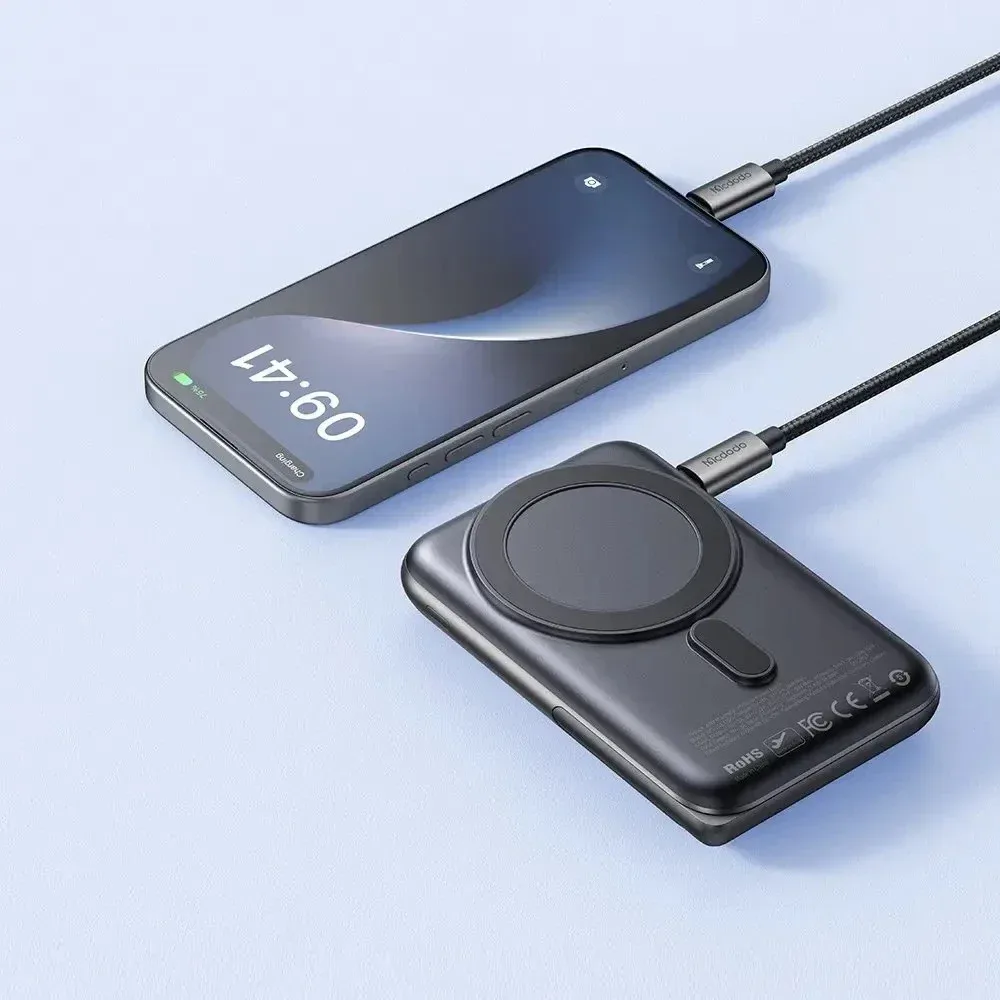 Mcdodo MC-1511 20w 10000 mAh Foldable Magsafe Powerbank Black