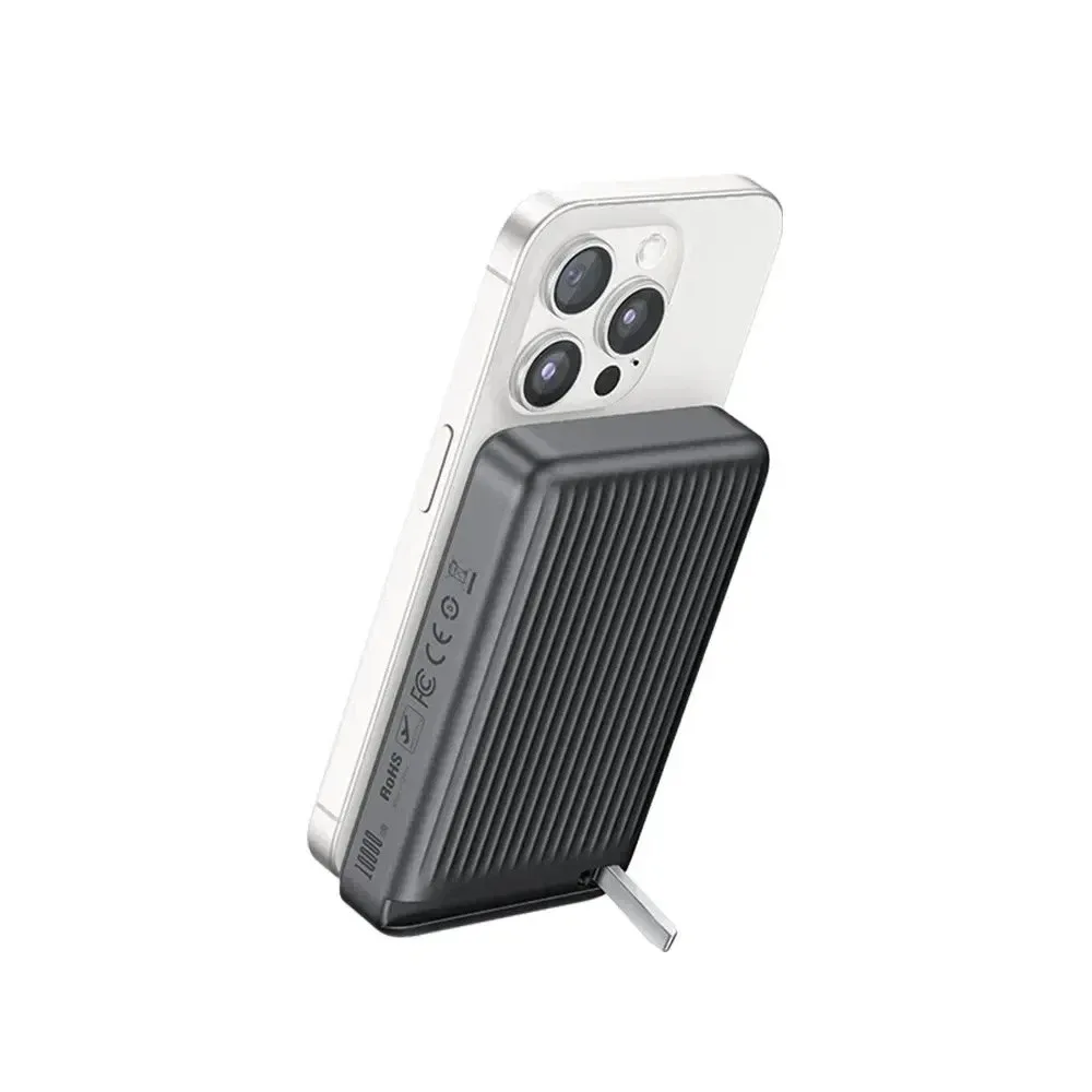 Mcdodo MC-7811 10000mAh 30w qİ2 Manyetik Stantlı Powerbank Siyah