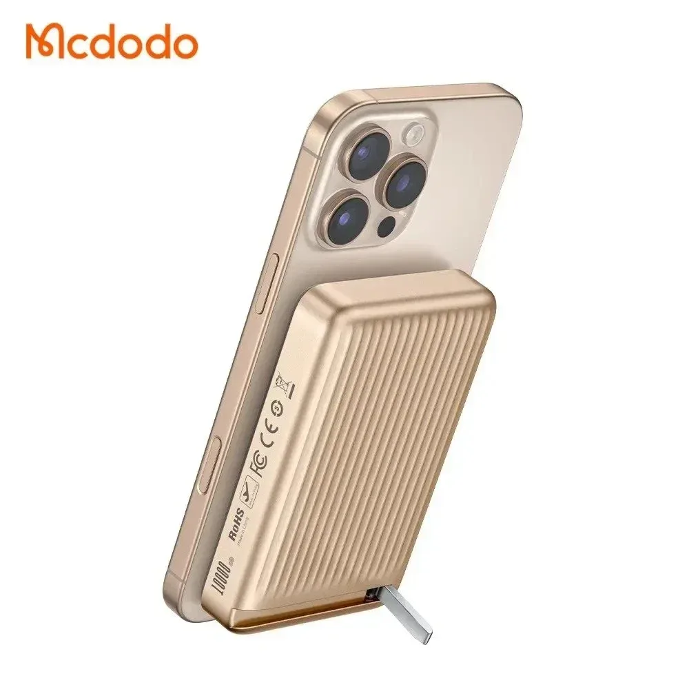 Mcdodo MC-7812 10000mAh 30w qİ2 Manyetik Stantlı Powerbank Titanyum