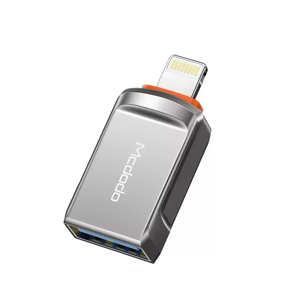 Mcdodo OT-8600 Usb-ATo Lightning Converter Soket - Grey