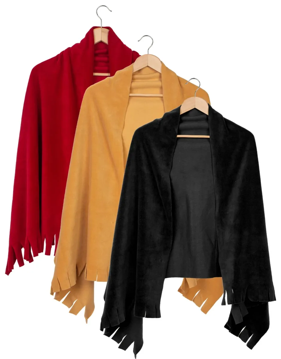 Fleece Shawl - Café Shawl Models - Fleece Shoulder Shawls