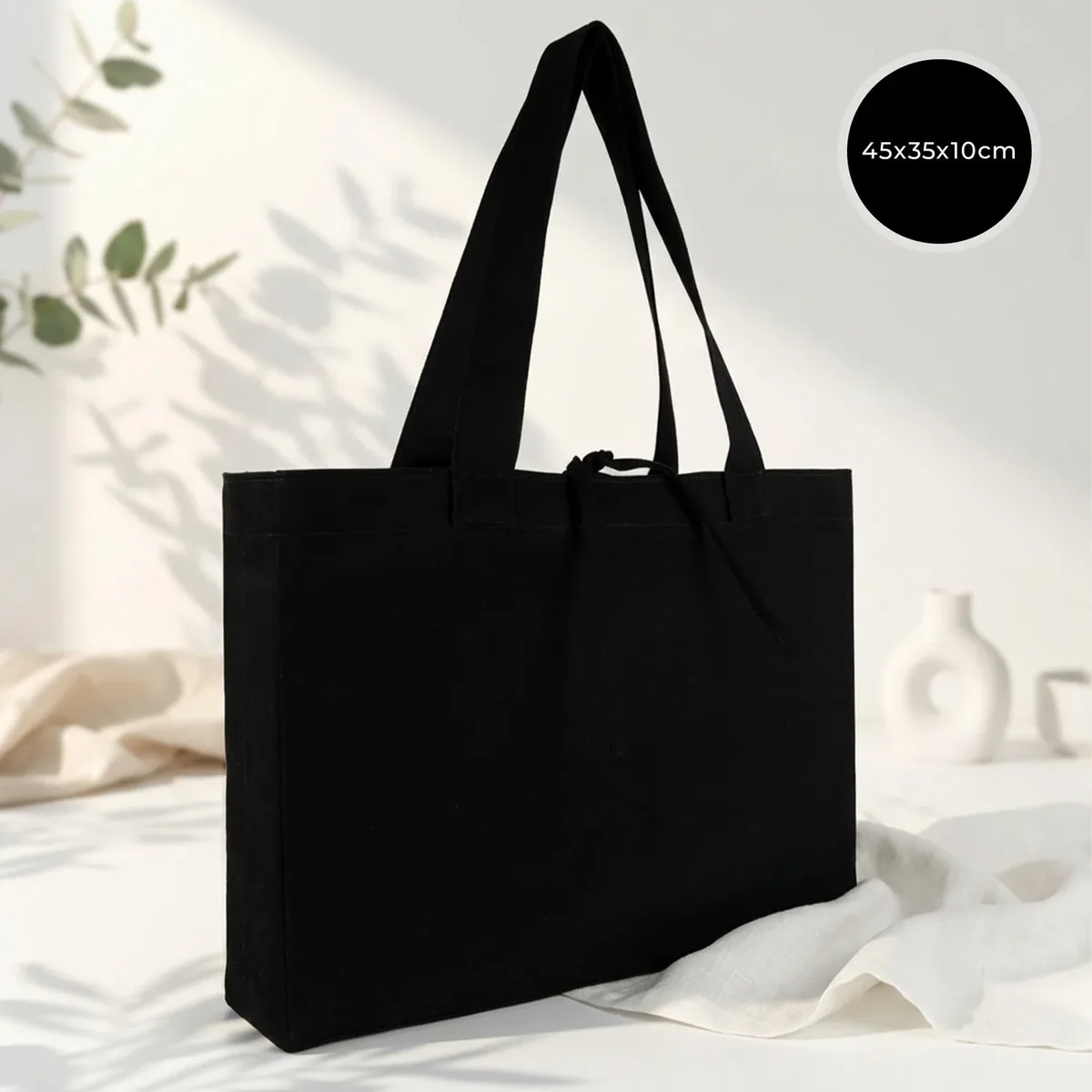 Black Large City Bag - 45x35x10cm