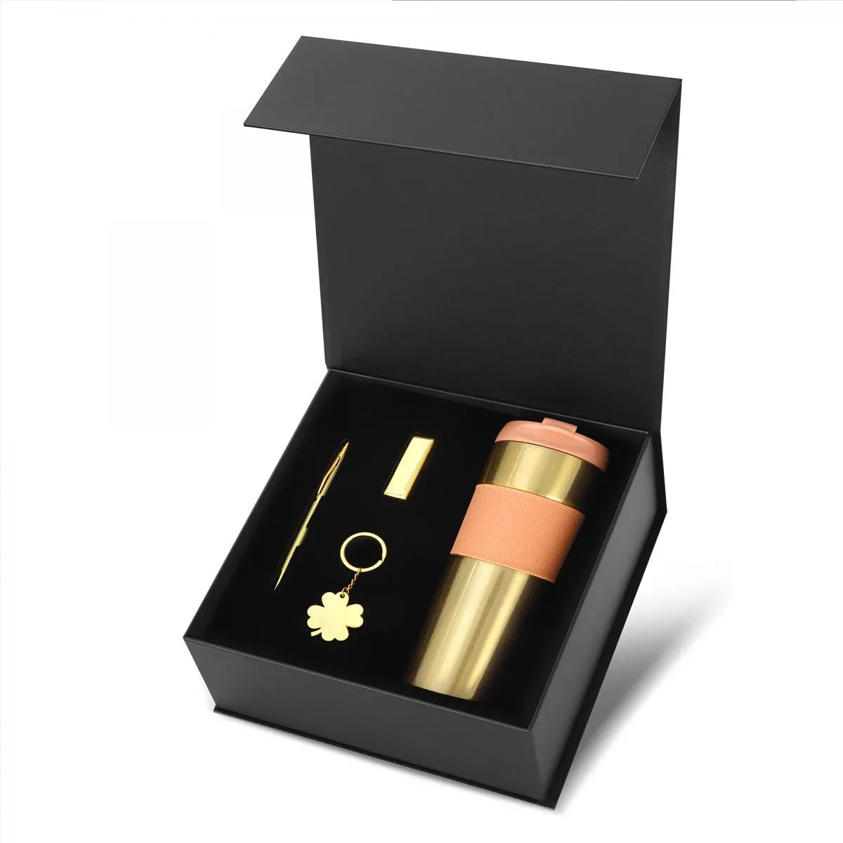 Termos-Anahtarlık- USB ve Kalem VIP Hediye Set