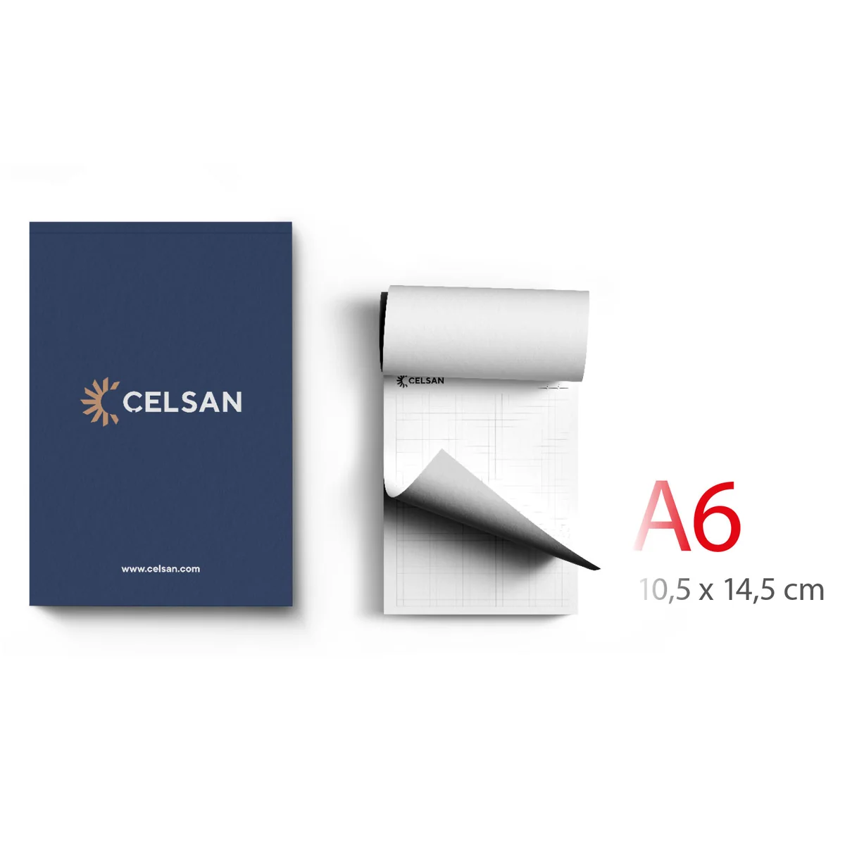 Kapak Geçmeli A6 Bloknot