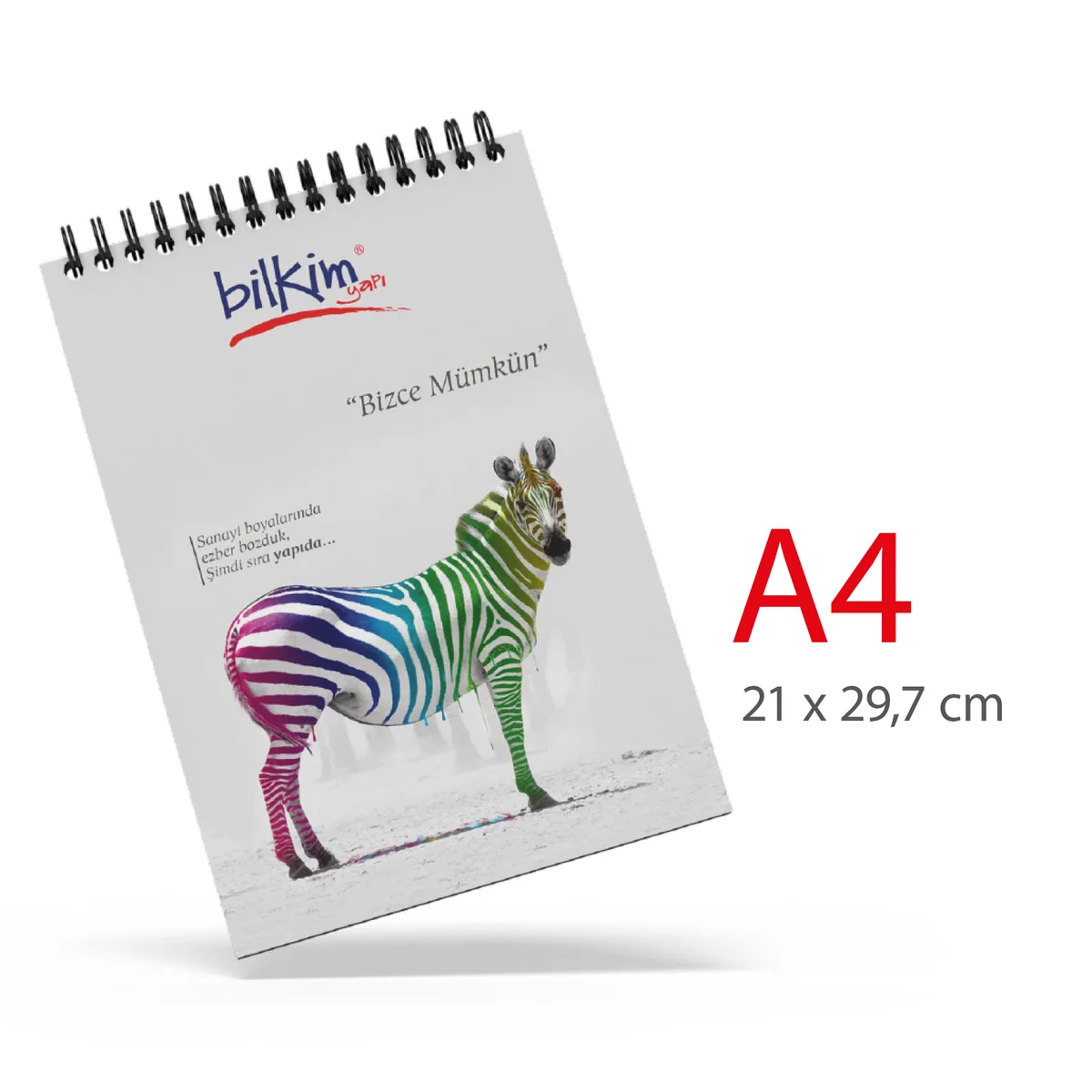 A4 Karton Kapaklı Spiralli Bloknot